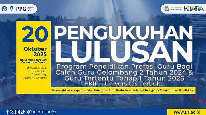 Pengukuhan Lulusan Program Pendidikan Profesi Guru Bagi Calon Guru Gelombang 2 Tahun 2024